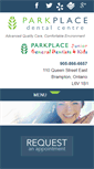 Mobile Screenshot of parkplacedentalcentre.com